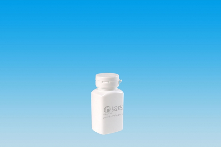 MD-342-HDPE120cc square pull tear bottle